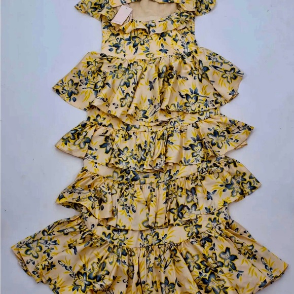 Cinq a Sept Elenora Off Shoulder Cascading Ruffle Dress - Picture 12 of 12